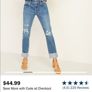 NWOT Old Navy Boyfriend Jean's